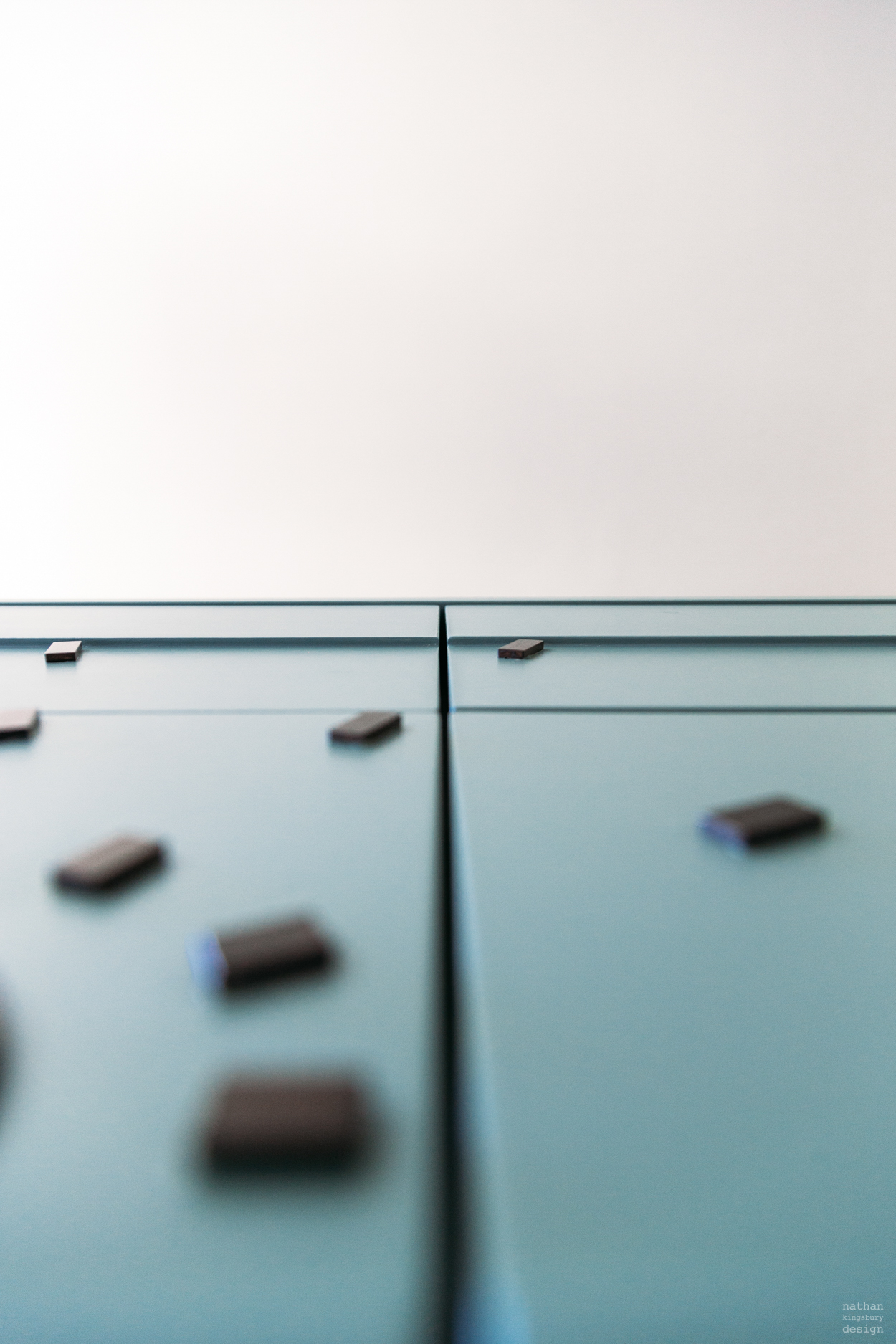 bespoke blue green bedroom furniture with brass rays hampstead london