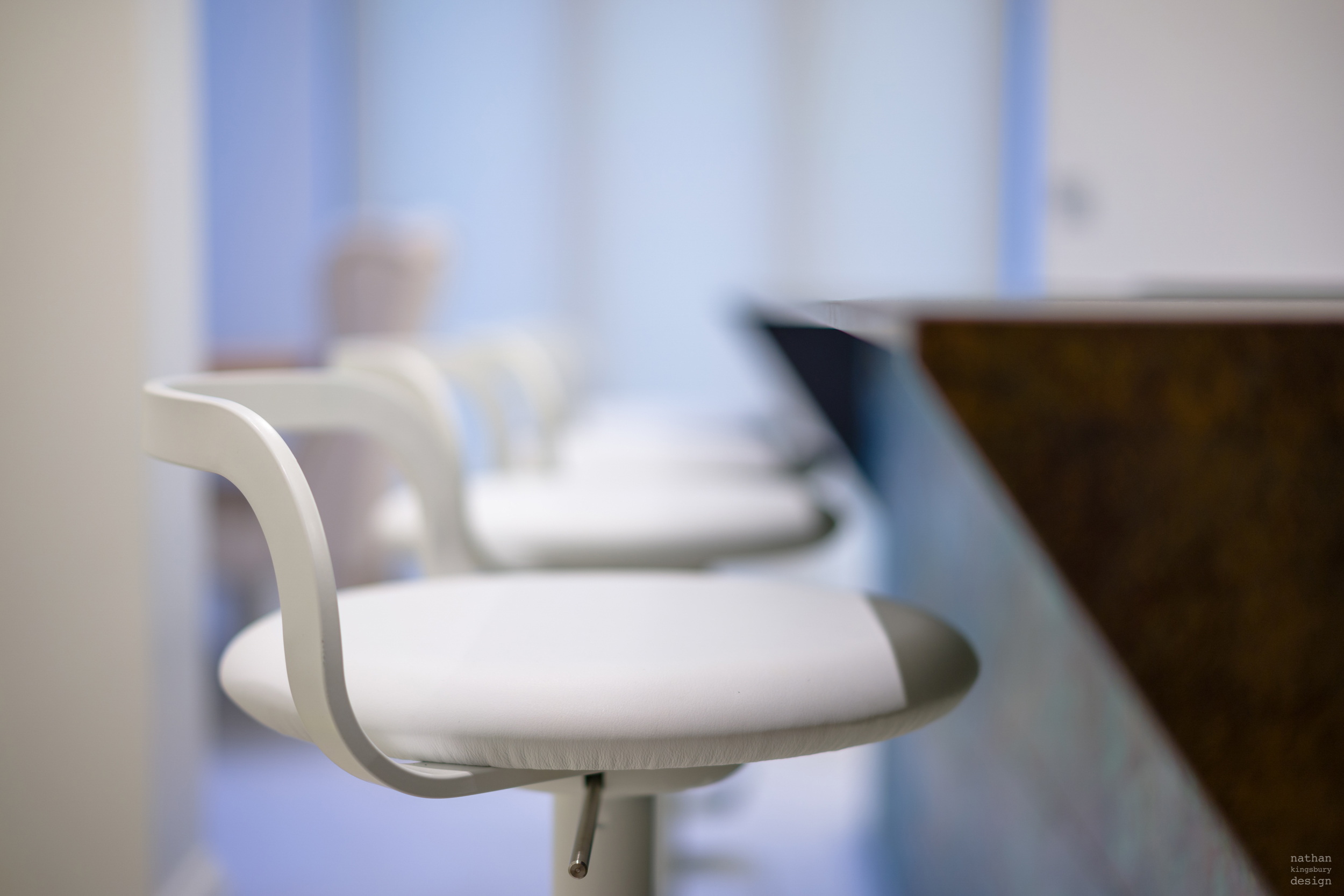 interior designer white kitchen stools clapham south london