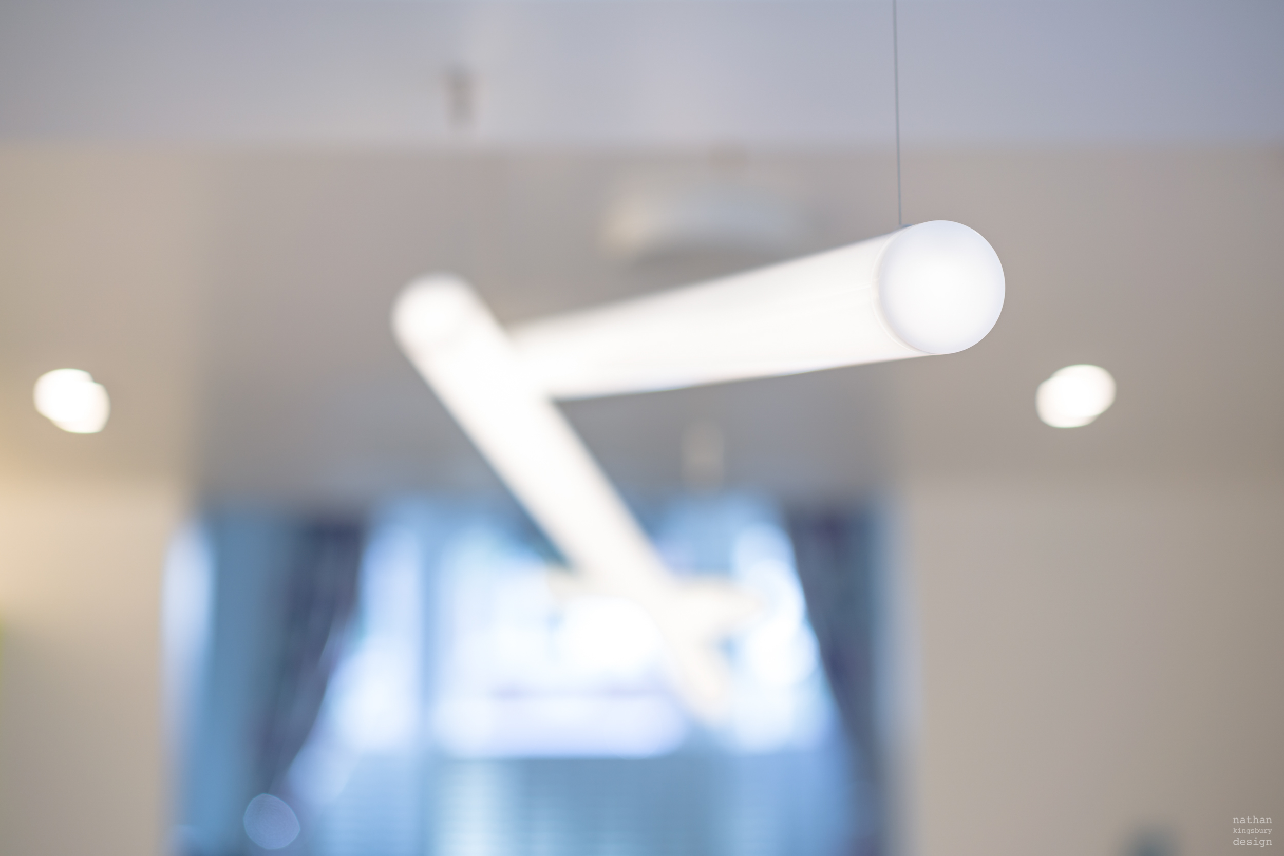 bespoke interior lighting design bjarke ingels linear pendant clapham south london