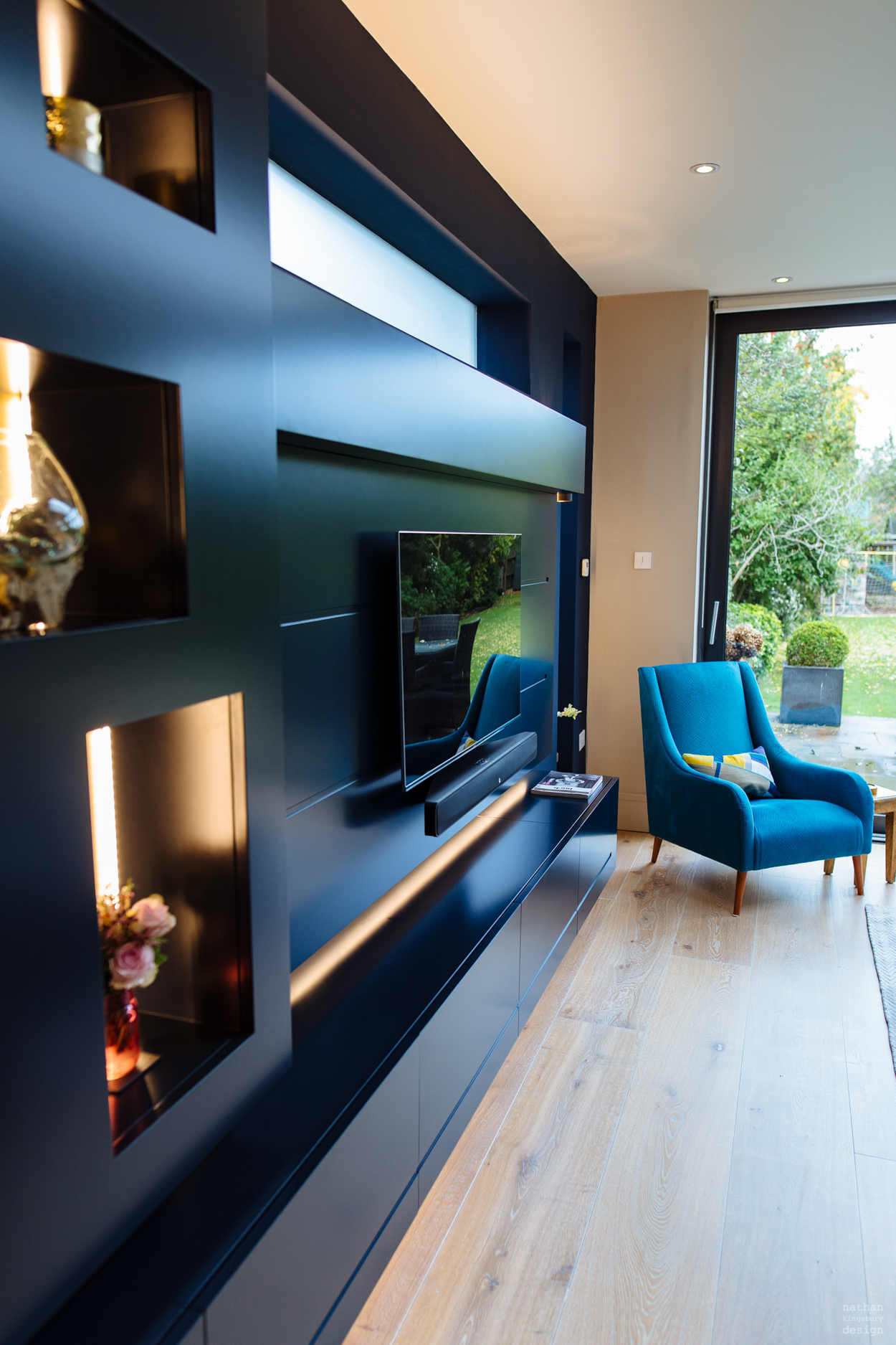 bespoke little greene basalt tv display cabinet richmond south london